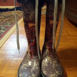 Ed Hardy Rain boots